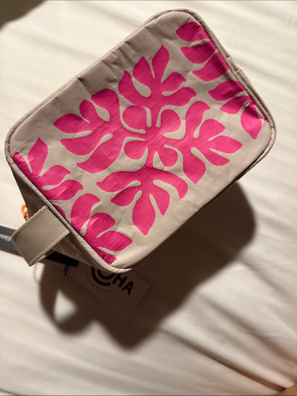 NWT Aloha Collection Git Kit Appliqué Big Show neon pink and sandstone